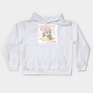 108 holy names of Jesus Christ Kids Hoodie